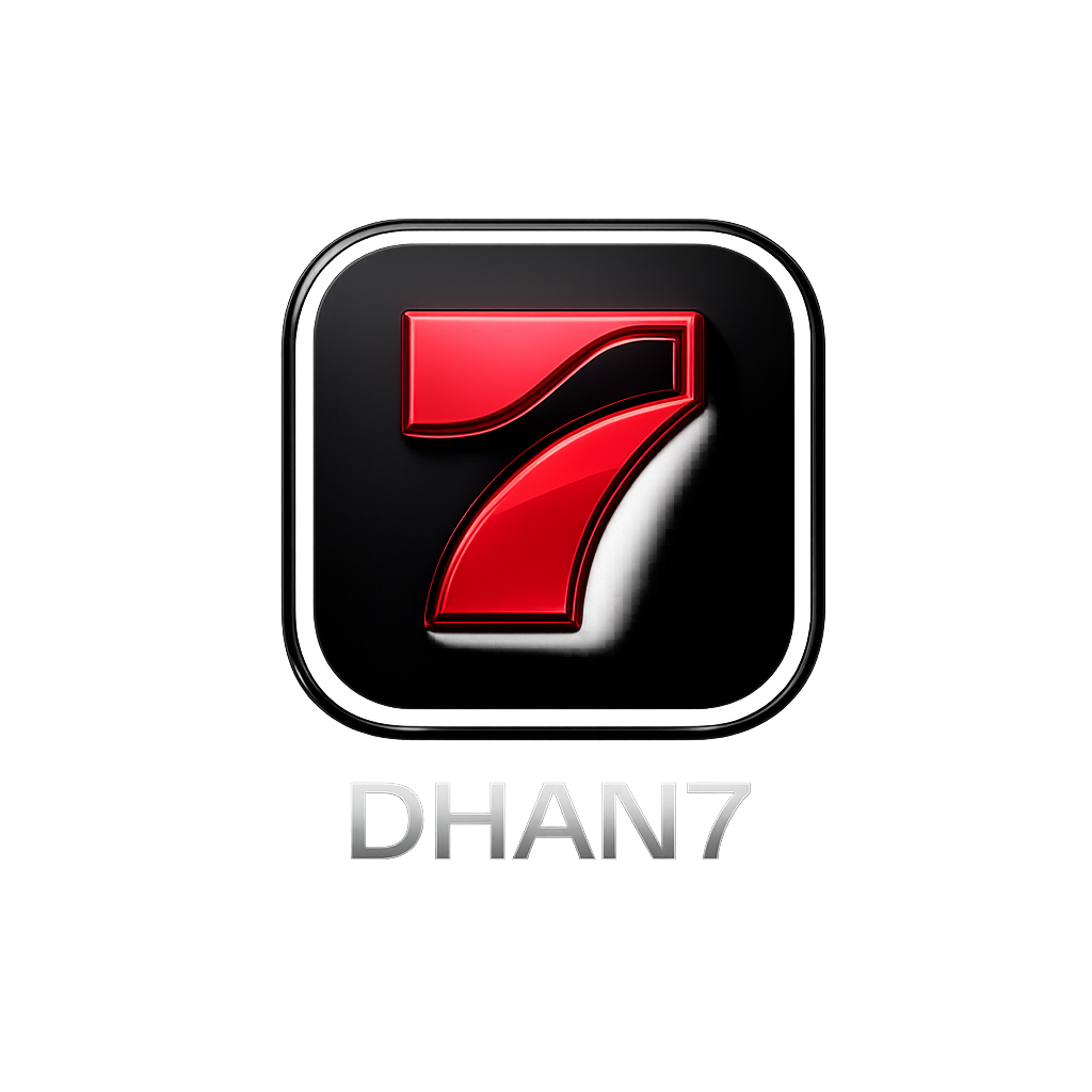 Dhan7 Game app interface showing gameplay and features